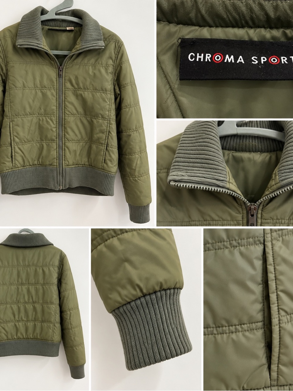 Women’s Olive Green Puffer Jacket
